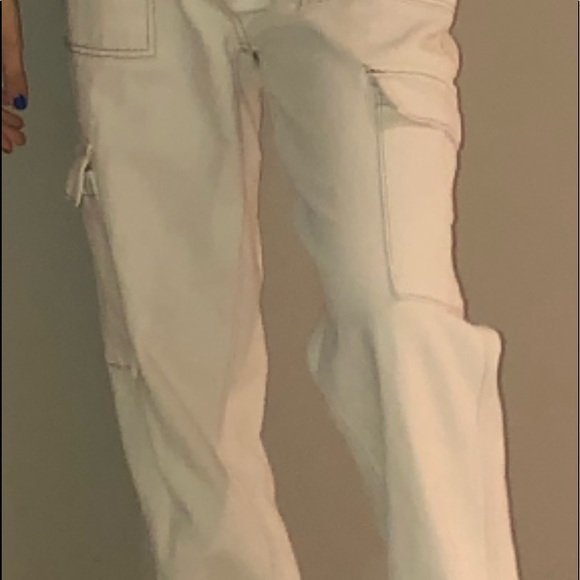 Wide open jean trendy white pants from PACs Sun - Picture 2 of 2